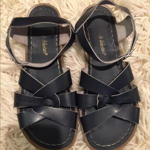 Navy Saltwater Sandals